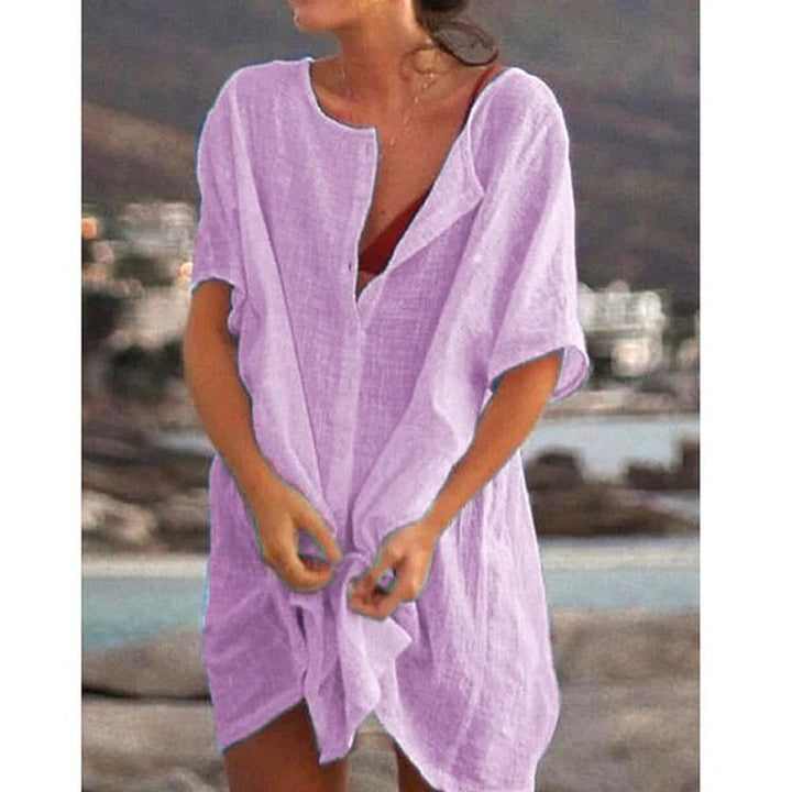 Brianna | Lightweight Midi Dress Beach and Swimwear Cover-Up